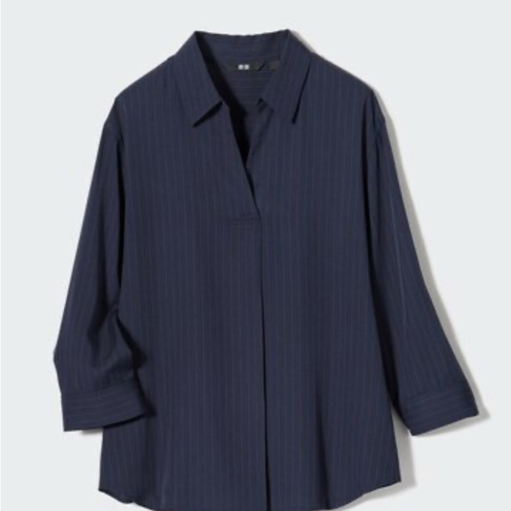 Uniqlo size small dark blue shirt